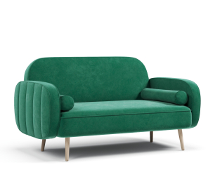 Диван прямой нераскладной Бержер, велюр