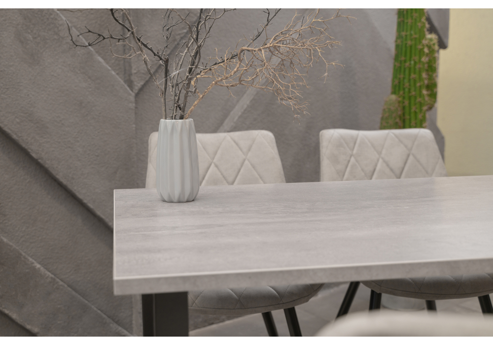 Обеденные столы, Стол деревянный Тринити Лофт 140 22 мм (матовый черный)