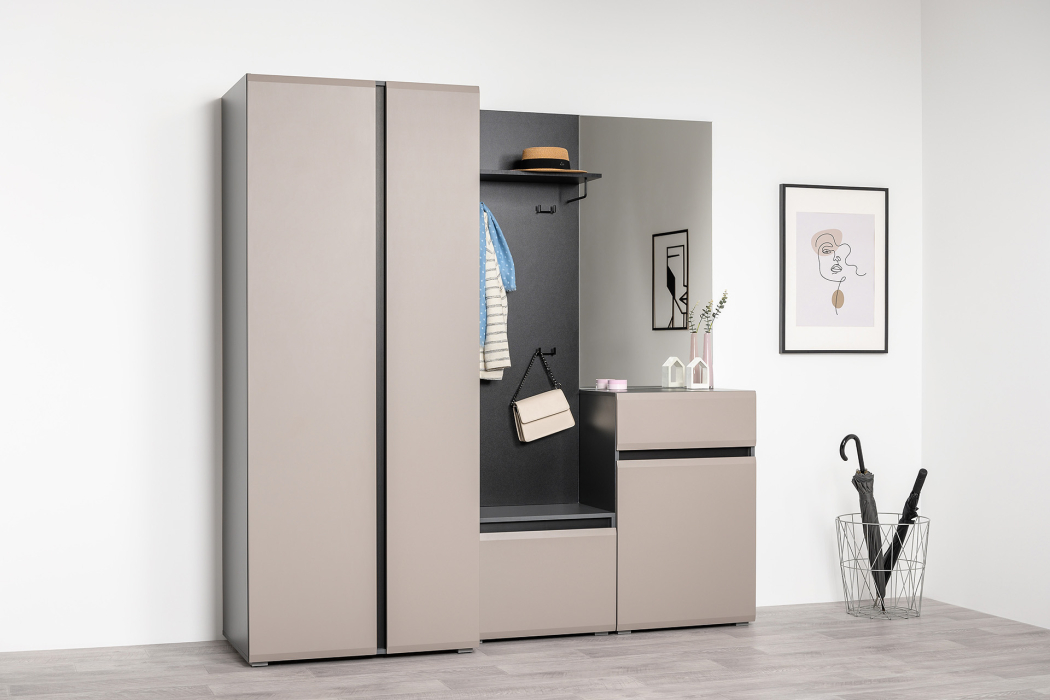 Зеркала в прихожую, Зеркало Сидней 17.12, антрацит