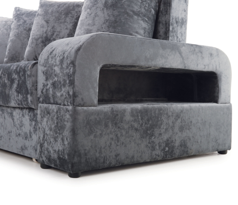 Диваны угловые в гостиную, Угловой диван Марго 1 левый, велюр