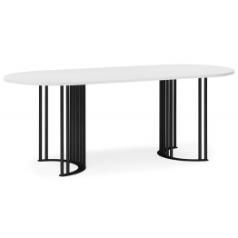 Стол Хьюго О 180 х 90 (черные ноги)