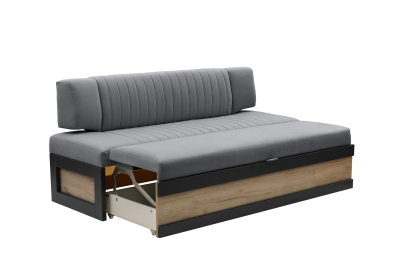 Прямой кухонный диван Парус 174 Дуб крафт серый