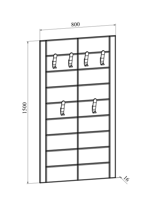 Настенные, Вешалка Изабель ИЗ-80