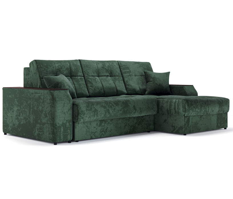 Диваны угловые в гостиную, Угловой диван-кровать Лас-Вегас правый, шенилл