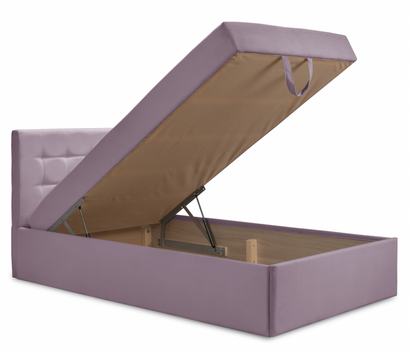 Кровати с мягким изголовьем, Кровать тахта Слип 120 с подъемным механизмом, микровелюр