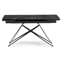 Стеклянный стол Блэкберн new 140(200)х80х75