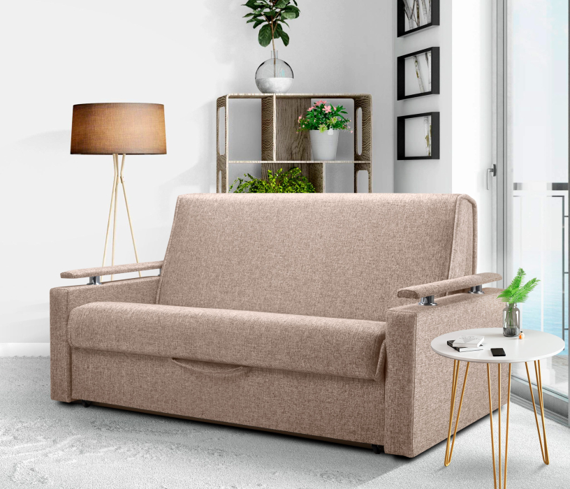 Диваны с ящиком для белья, Диван-аккордеон 1,0, рогожка