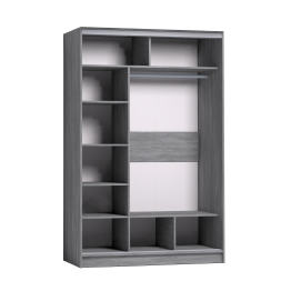 Шкаф-купе 2-дв  Strike 1350 зеркало/лдсп  (в2105*ш1350*г595)