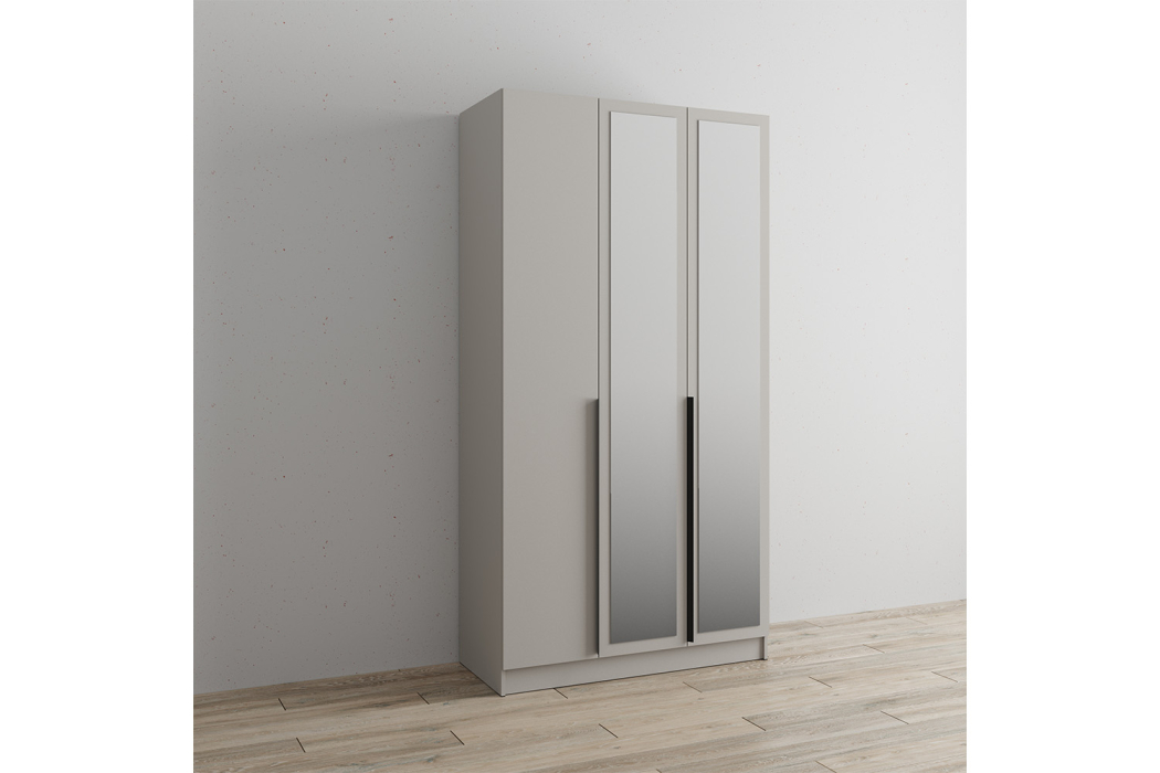 В гостиную, Распашной шкаф с зеркалом Мадрид 1,6м