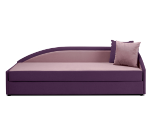 Кровать тахта угловая Дельта с подъемным механизмом, велюр