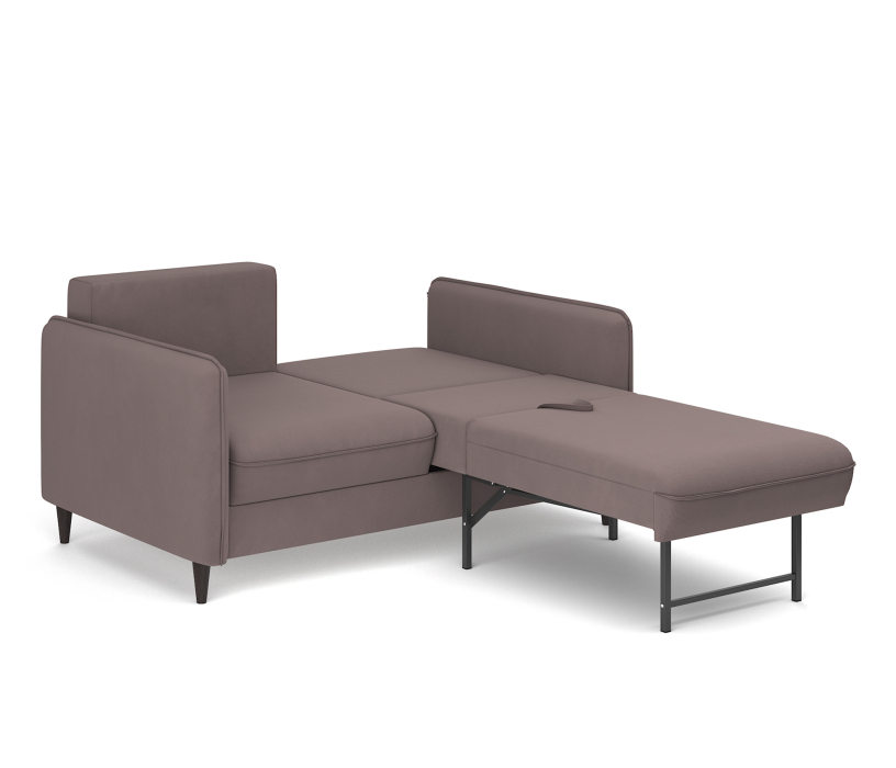 Дизайнерские диваны для гостиной, Диван-кровать Фьорд SMART 140, велюр