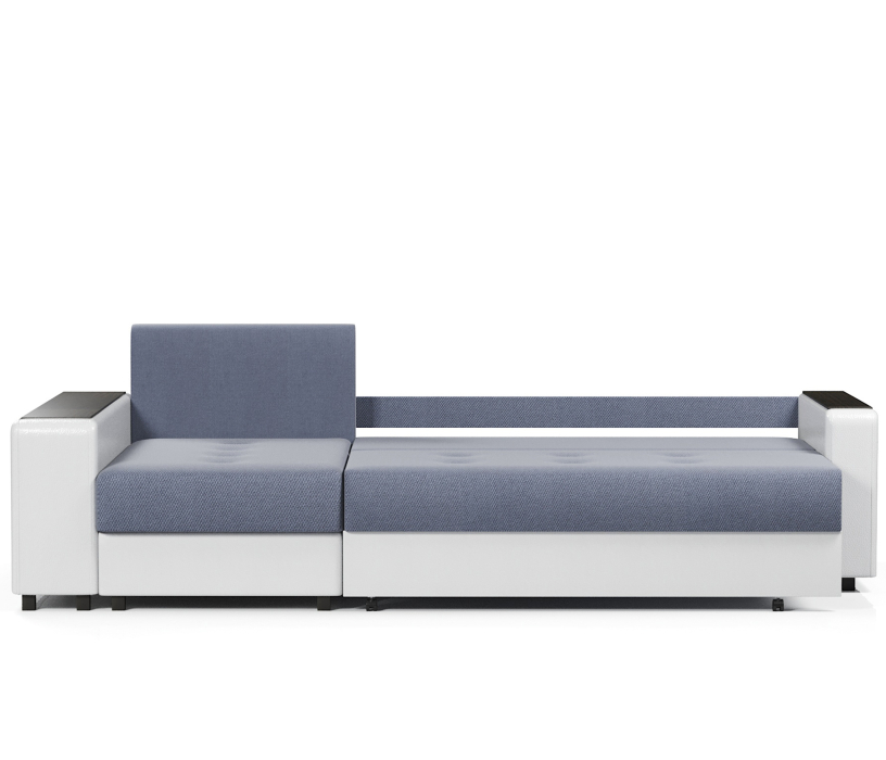 Диваны угловые в гостиную, Диван-кровать угловой Атланта 2 еврокнижка,велюр+экокожа