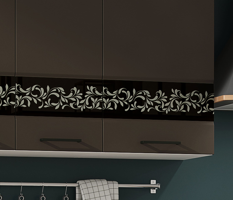 Кухонные гарнитуры, Кухня Милена 1,6 м Смоки софт/Вяз МДФ