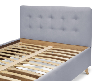 Кровать с мягкий изголовьем Адель 1,2, микровелюр