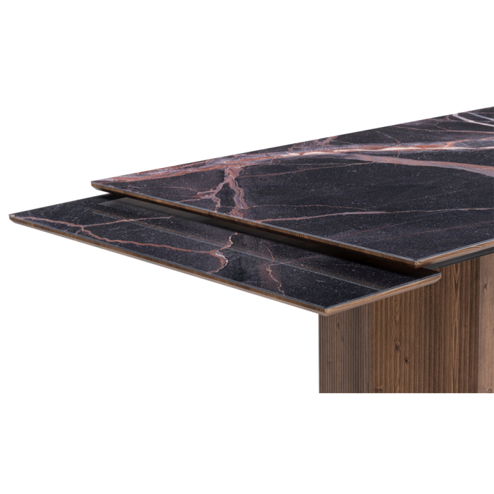 Обеденные столы, Стеклянный стол Монерон 200(260)х100х77