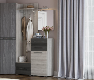 Зеркало Панна-Кота З-1502, дуб серый