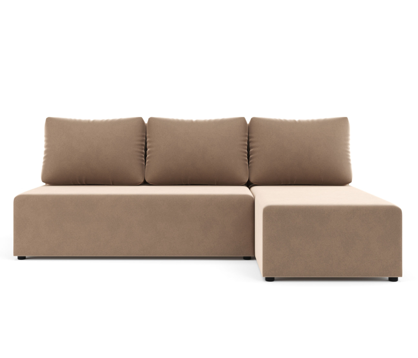 Диваны угловые в гостиную, Угловой диван-кровать Рим, велюр