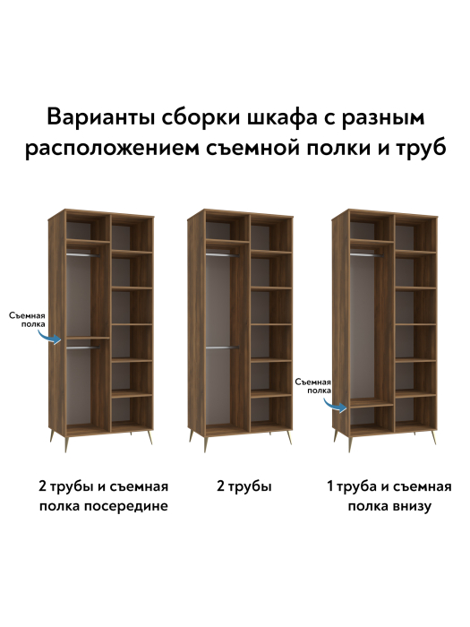 Шкафы двухстворчатые, Шкаф для одежды Оливия ОЛ-01