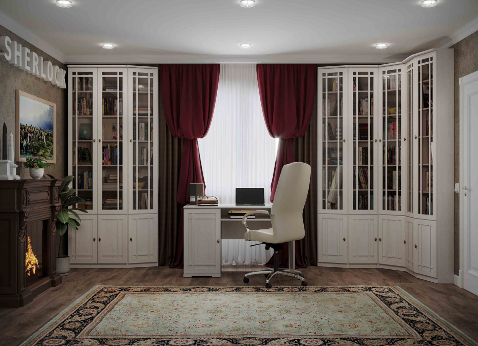 Шкафы пеналы, Модульная система Sherlock (модуль 311) Шкаф для книг Левый