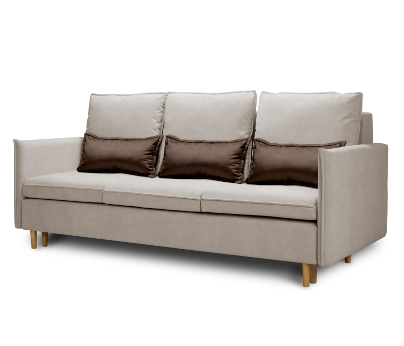 Диваны кровати со спальным местом, Диван кровать прямой Оливер,микровелюр