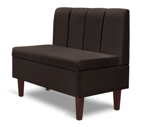 Диван прямой на ножках Лео 88, микровелюр