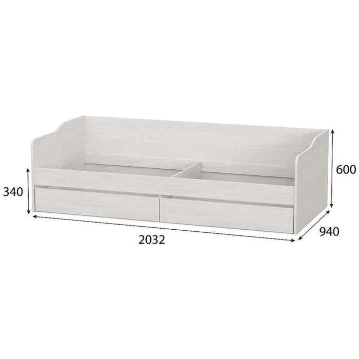 Кровати одноярусные, Кровать детская с основанием КР 1 90х200