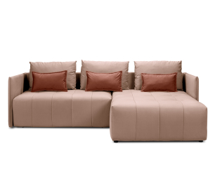 Диван еврокнижка угловой Чилетти, микровелюр