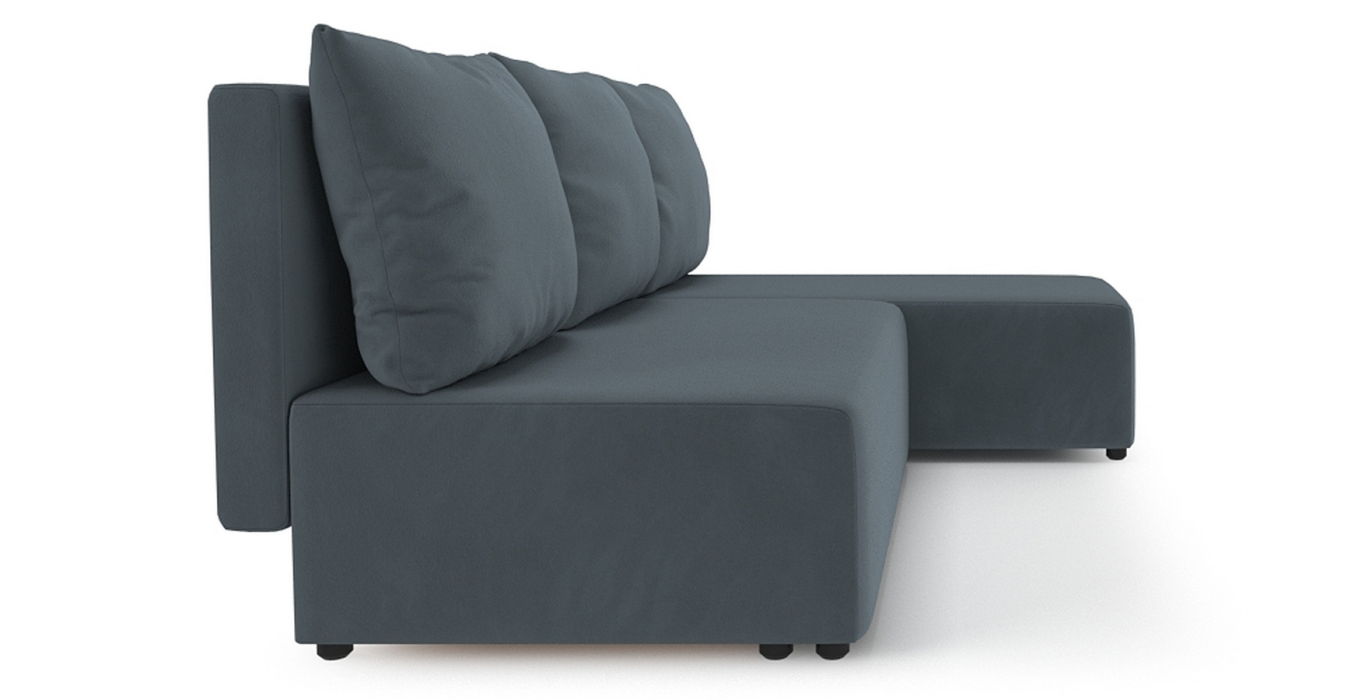 Диваны угловые в гостиную, Угловой диван Каир Lux, велюр, правый