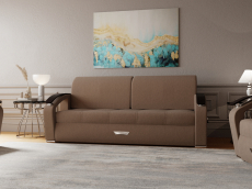 Диваны с ящиком для белья, Прямой диван Дубай-1 ППУ, велюр