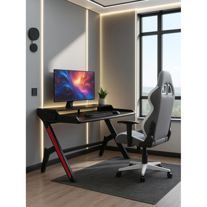 Прямые компьютерные столы, Офисная мебель Gans