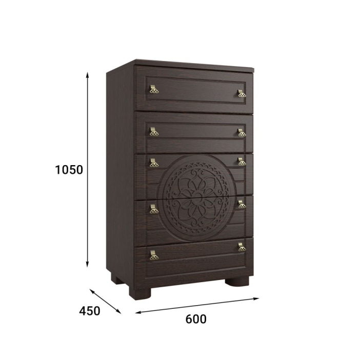 Комоды, Комод Монблан МБ-35К венге