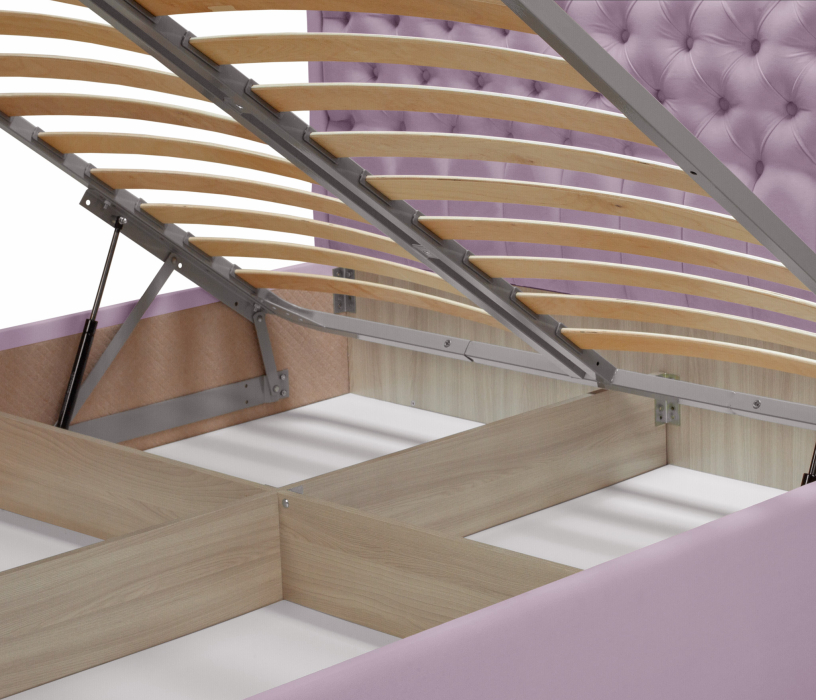 Мягкая кровать, Кровать с мягким изголовьем  Флоренция 1400 с подъемным механизмом