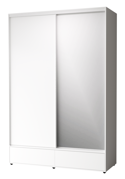 Шкафы-купе 2-х дверные, Шкаф-купе 2-дв  MOD 1600 зеркало/лдсп  (в2390*ш1600*г620)