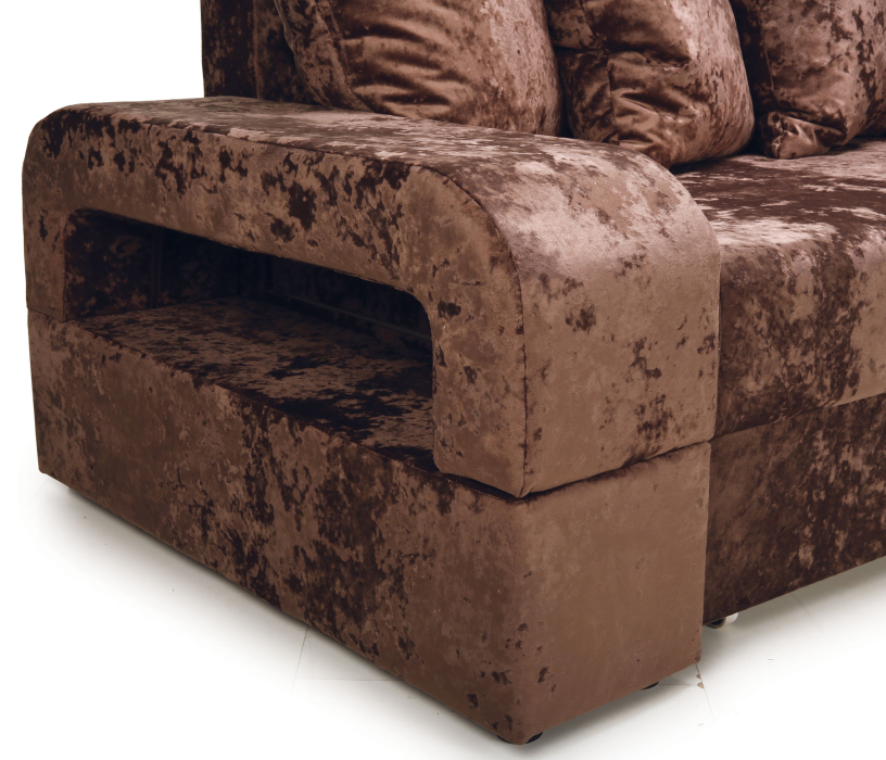 Диваны угловые в гостиную, Угловой диван Марго 1 правый, велюр