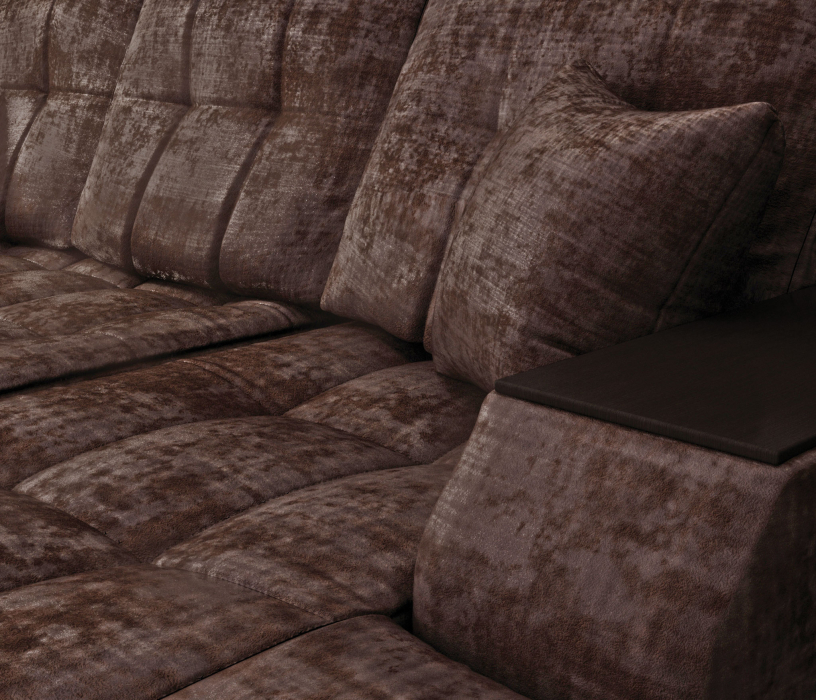 Диваны угловые в гостиную, Угловой диван-кровать Лас-Вегас правый, шенилл