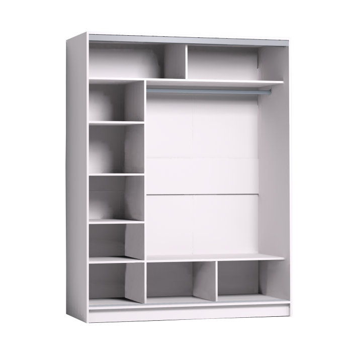 Шкафы-купе 2-х дверные, Шкаф-купе 2-дв  Strike 1600 лдсп/лдсп  (в2105*ш1600*г595)