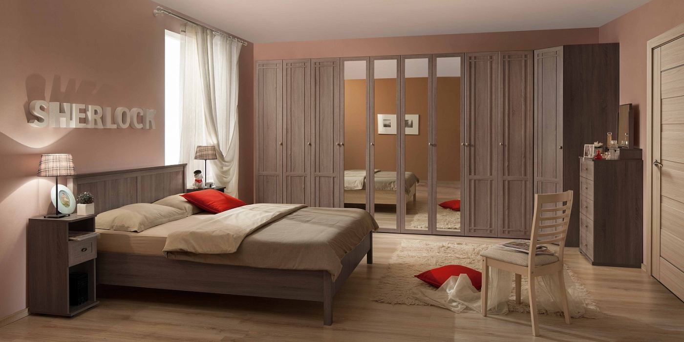 Прикроватные тумбы, Тумба прикроватная с ящиком Sherlock 64