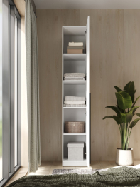 Шкаф для одежды распашной однодверный, София, 2200х400х520 мм