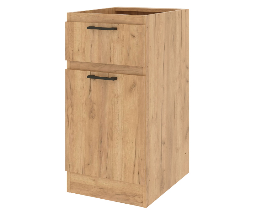 Кухонные гарнитуры, Кухня прямая Ревилья 01 Крафт золотой/Кашемир серый, 1800 без столешницы