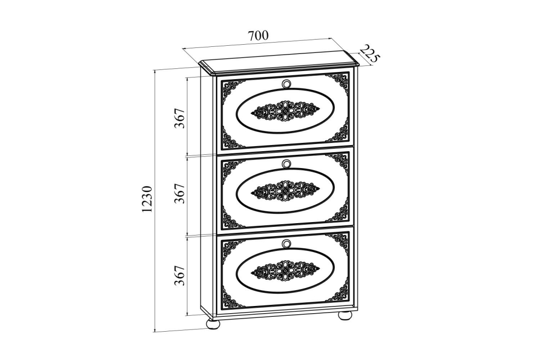 Тумбы, Тумба для обуви (обувница) Ассоль плюс АС-46
