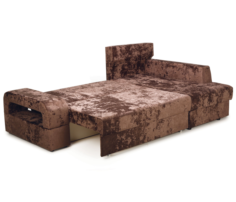 Диваны угловые в гостиную, Угловой диван Марго 1 правый, велюр