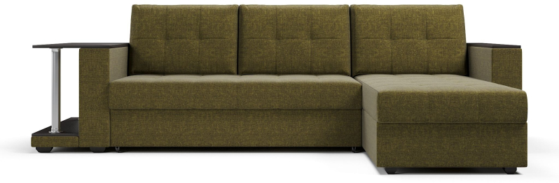 Диван-кровать угловой со столом Атланта Классик 145 , рогожка