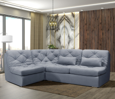Диваны угловые в гостиную, Модульный угловой диван Борнео со спальным местом, велюр