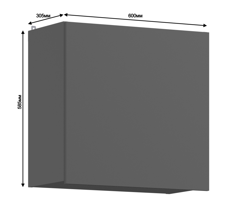 Леон, Леон шкаф навесной 1 дв 60х59 см