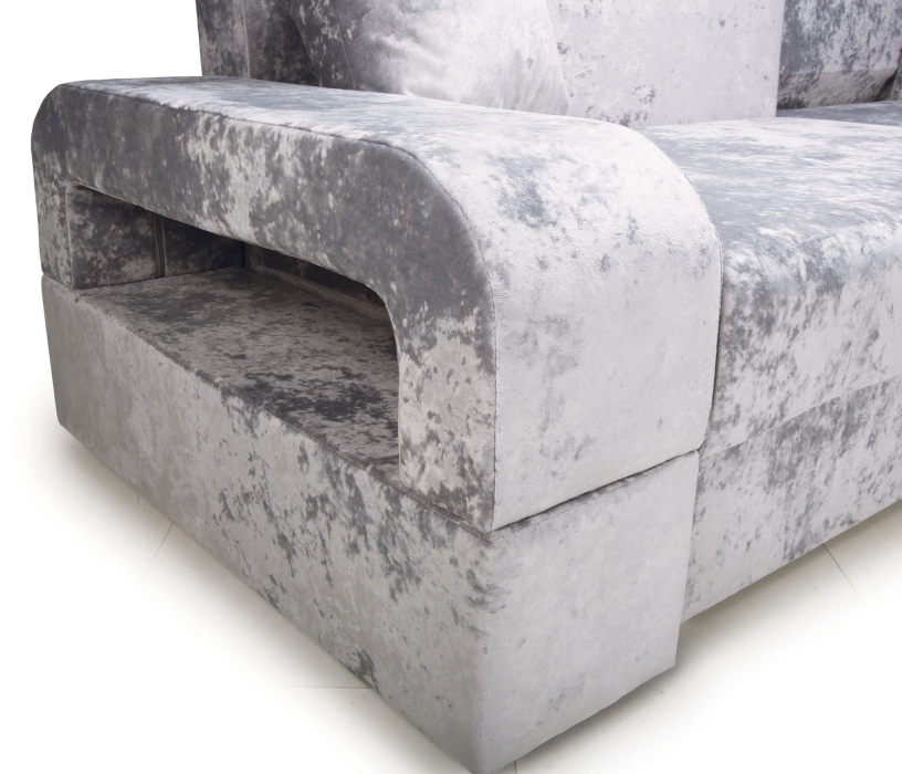 Диваны угловые в гостиную, Угловой диван Марго 1 правый, велюр