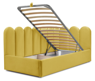 Кровать Мия 120 с подъемным механизмом, микровелюр