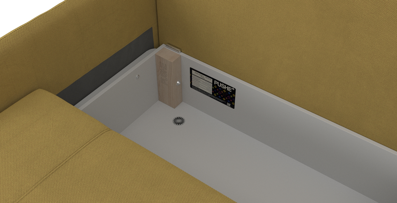 Дизайнерские диваны для гостиной, Диван-кровать Арти slim, велюр