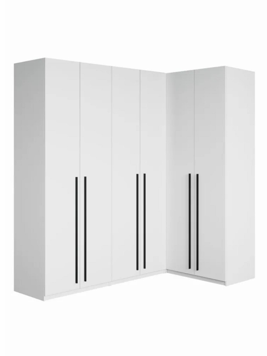 Шкафы, Угловой шкаф для одежды распашной с ящиками, София, 2200х2100х1300мм