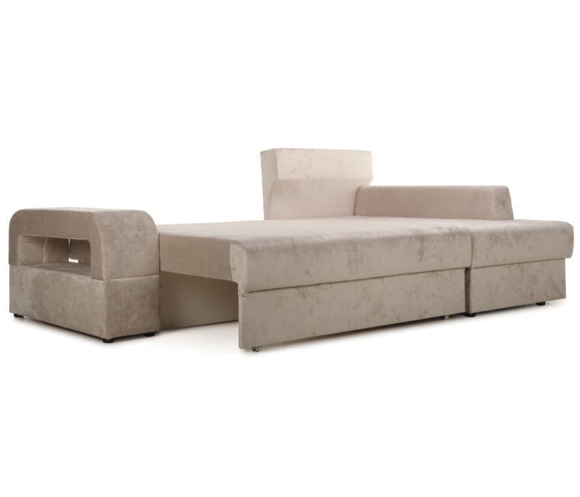 Диваны угловые в гостиную, Угловой диван Марго 1 правый, велюр