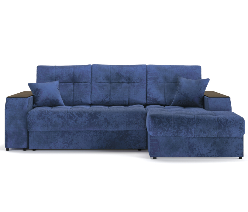 Диваны угловые в гостиную, Угловой диван-кровать Лас-Вегас правый, шенилл